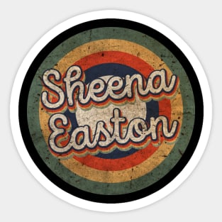 Sheena Name Personalized Easton Vintage Retro 60s 70s Birthday Gift Sticker